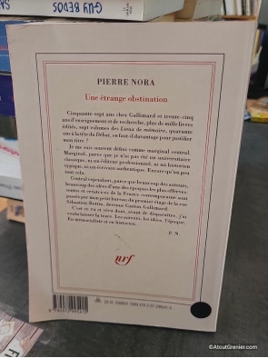 Une étrange obstination - Pierre Nora