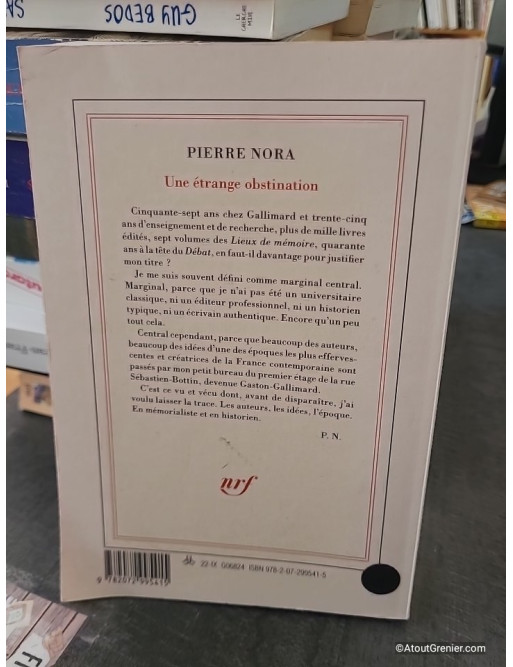 Une étrange obstination - Pierre Nora