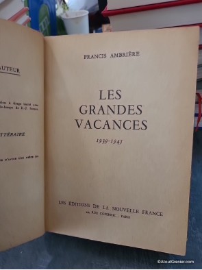 Les Grandes Vacances 1939-1945 - Édition définitive - Francis Ambrière