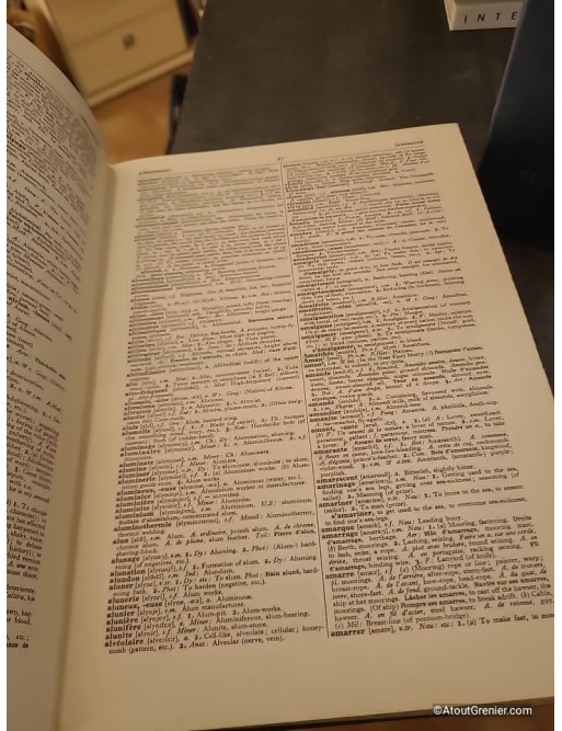 Lot Harraps Standard French And English Dictionary Part Two & English French Dictionary - J E Mansion