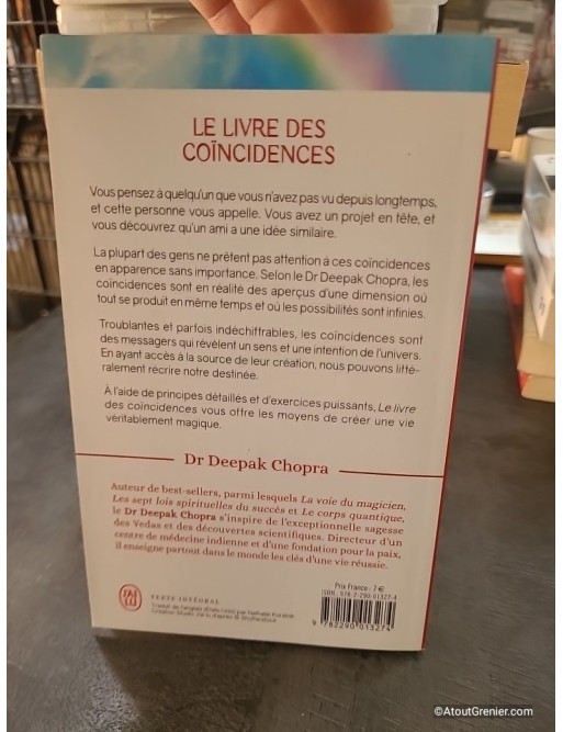 Le livre des coïncidences - Vivre à l'écoute des signes que le destin nous envoie de Deepak Chopra