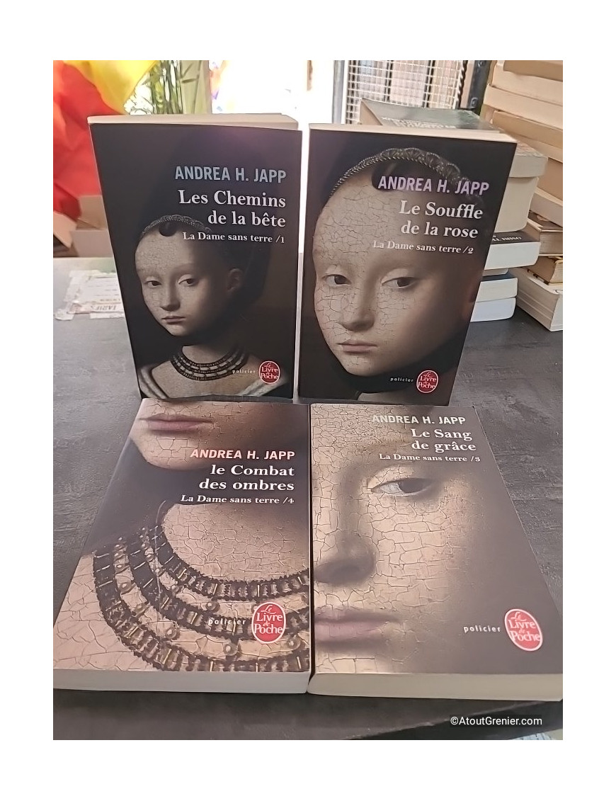 Lot La Dame sans terre Tomes 1 à 4 d'Andrea H. Japp