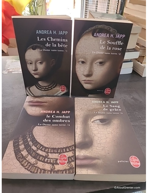 Lot La Dame sans terre Tomes 1 à 4 d'Andrea H. Japp