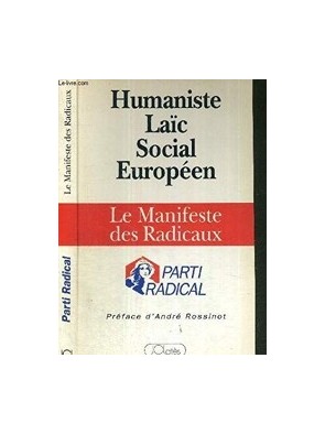 Manifeste Du Parti Radical...