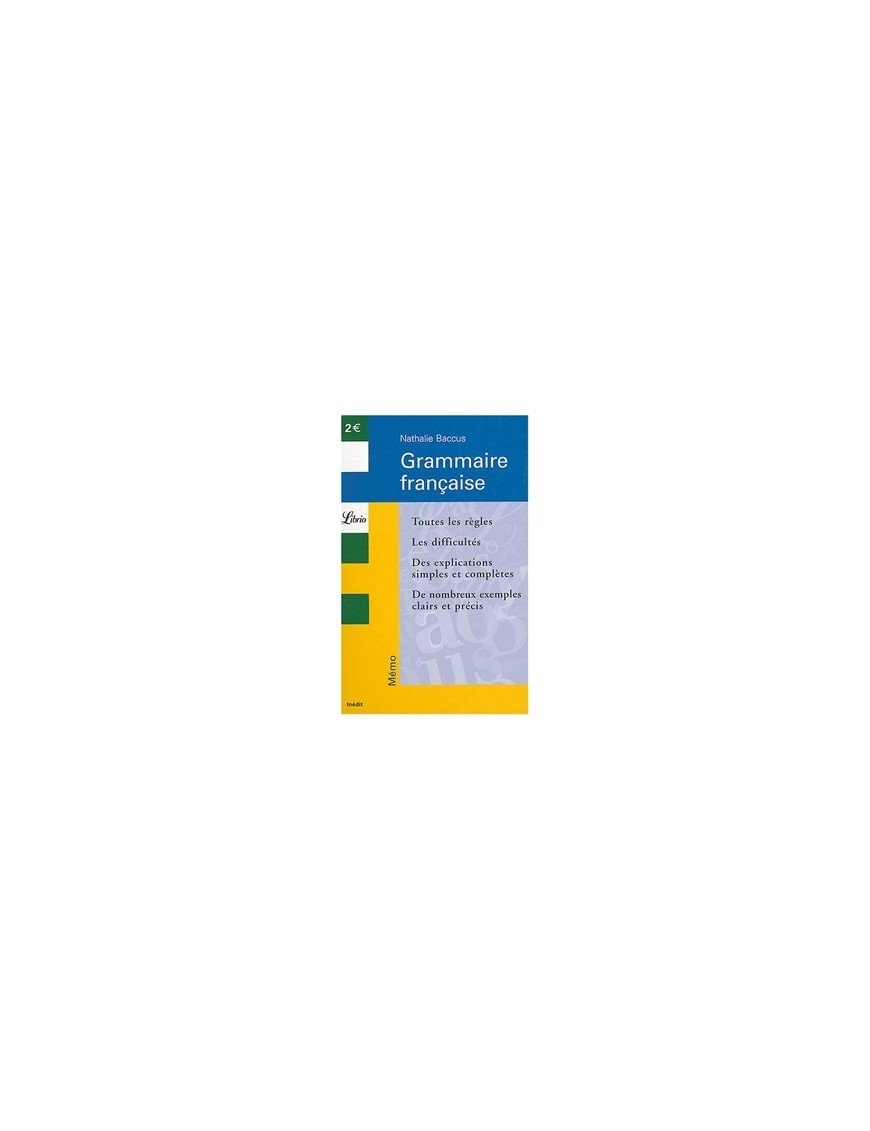 Grammaire Francaise de Nathalie Baccus