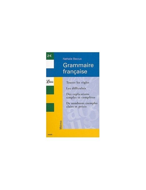 Grammaire Francaise de Nathalie Baccus