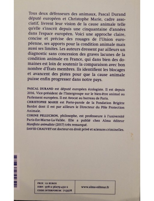 L'Europe des animaux Par Pascal Durand,