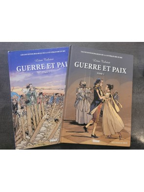 Les incontournables de la littérature en BD. Guerre et paix. Léon tolstoï. Tome 1+2