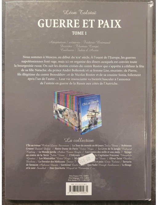 Les incontournables de la littérature en BD. Guerre et paix. Léon tolstoï. Tome 1+2