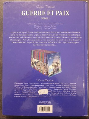 Les incontournables de la littérature en BD. Guerre et paix. Léon tolstoï. Tome 1+2