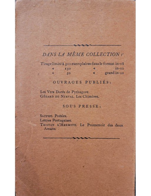 Les vers dorés de Pythagore Par Pythagore