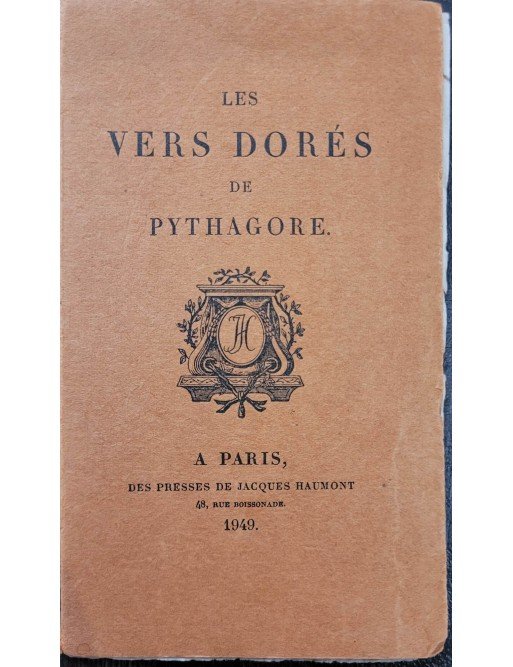 Les vers dorés de Pythagore Par Pythagore