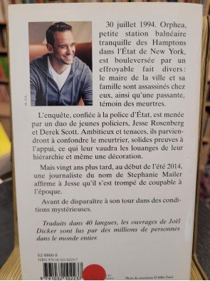 La Disparition de Stephanie Mailer Poche Par Joël Dicker
