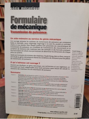 Formulaire de mécanique Transmission de puissance Par Youde Xiong