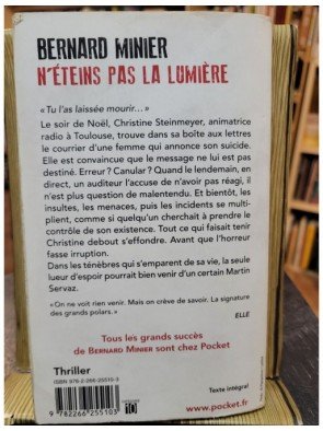 N éteins pas la lumière de Bernard Minier