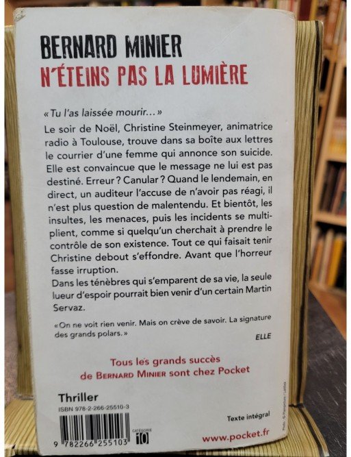 N éteins pas la lumière de Bernard Minier