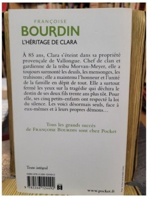 L Héritage de Clara de Françoise Bourdin