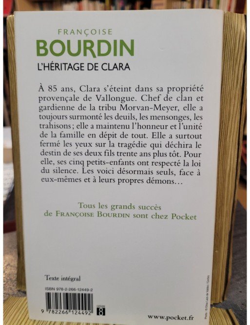 L Héritage de Clara de Françoise Bourdin