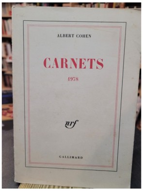Carnets, 1978 d Albert Cohen