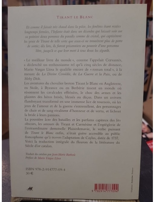 Tirant le Blanc de Joanot Martorell