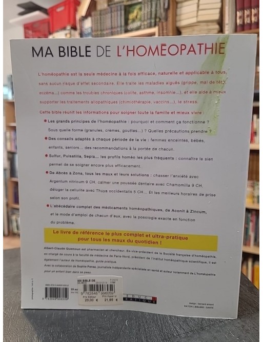 Ma bible de l'homéopathie d'Albert-Claude Quemoun