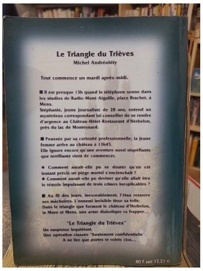 Le triangle du Trieves - Intrigue policière régionale de Michel Andréoléty