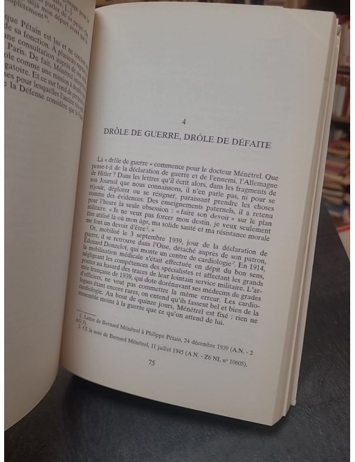 Le docteur Ménétrel, éminence grise et confident du Maréchal Pétain de Bénédicte Vergez-Chaignon