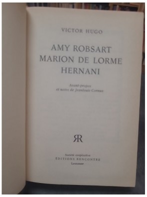 Livre Victor Hugo ' hernani '