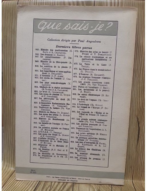L'algèbre moderne de Queysanne