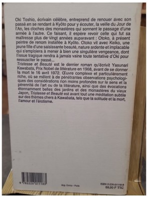 Tristesse et Beauté d'Yasunari Kawabata