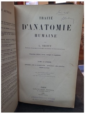 TRAITE D'ANATOMIE HUMAINE...