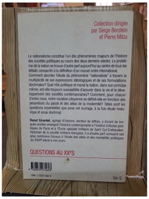 Nationalismes et Nation de Raoul Girardet
