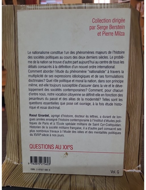 Nationalismes et Nation de Raoul Girardet