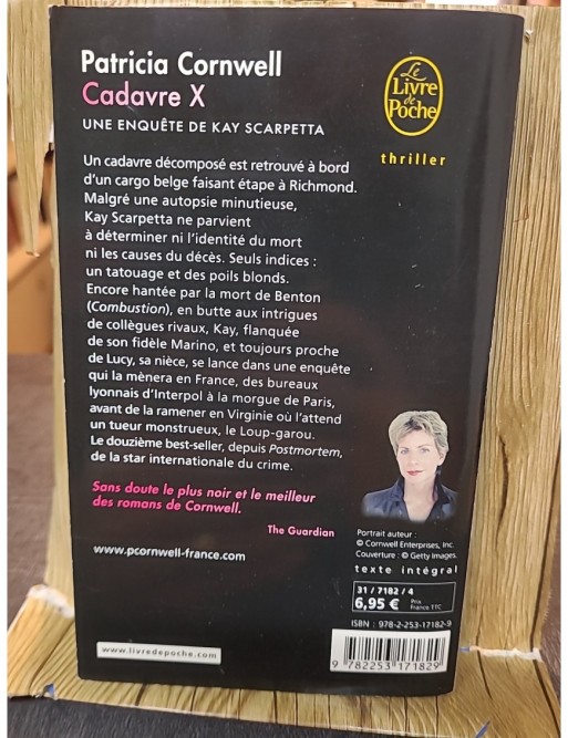 Cadavre X de Patricia Cornwell