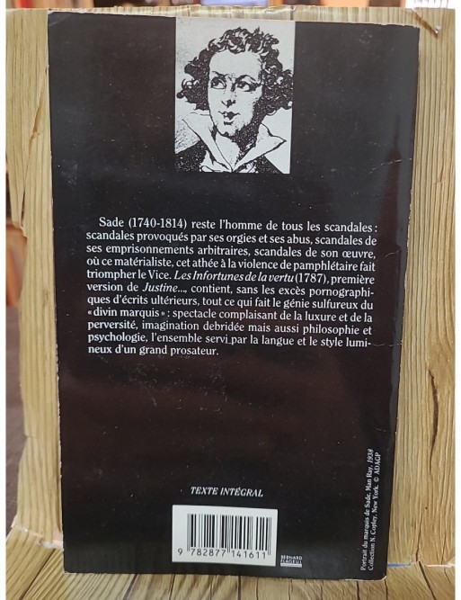 Les Infortunes De LA Vertu de Donatien Alphonse François de Sade