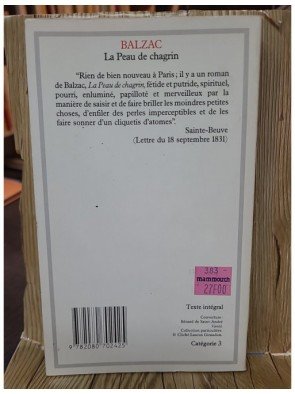 La Peau De Chagrin de Honoré de Balzac