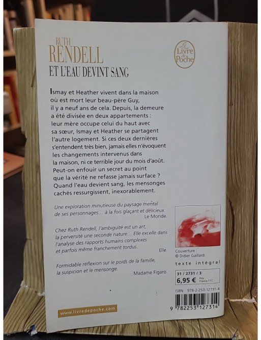 Et l'eau devint sang de Ruth Rendell