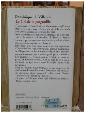 Le Cri de la gargouille de Dominique de Villepin