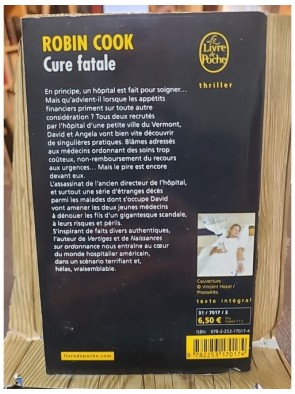 Cure Fatale de Robin Cook