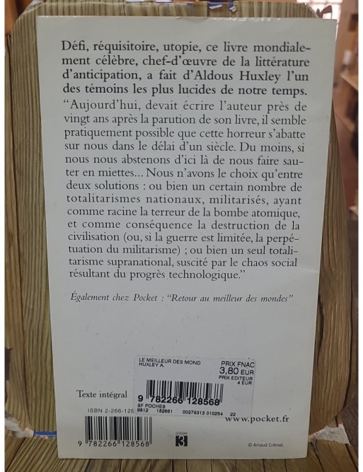 Le Meilleur des mondes d'Aldous Huxley