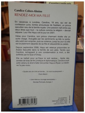Rendez-moi ma fille de Candice Cohen-Ahnine