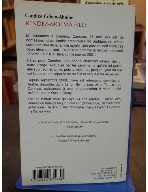 Rendez-moi ma fille de Candice Cohen-Ahnine