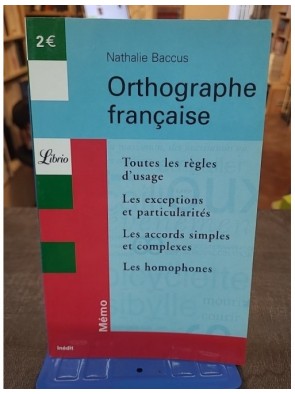 Orthographe Francaise de...