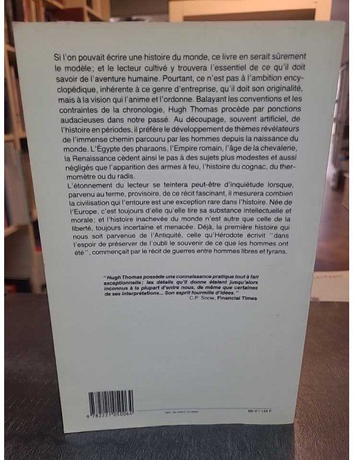 Histoire inachevée du monde de Hugh Thomas