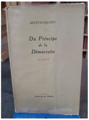 Du principe de la...