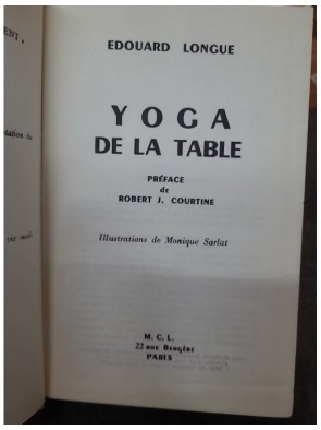 Yoga De La Table. d'Edouard...