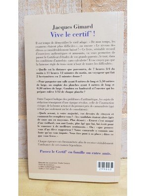Vive le certif' ! Testez vos connaissances Par Jacques Gimard