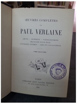 Verlaine Paul, Oeuvres...