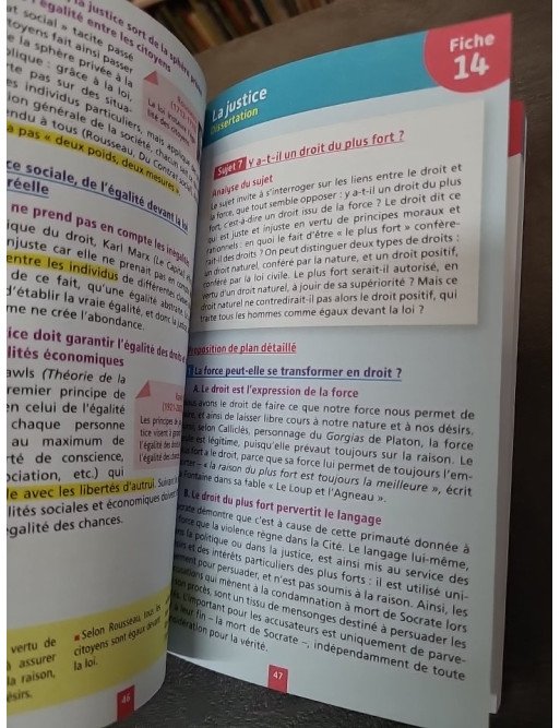 Objectif BAC Fiches détachables Philosophie Tle d'Eric Marquer