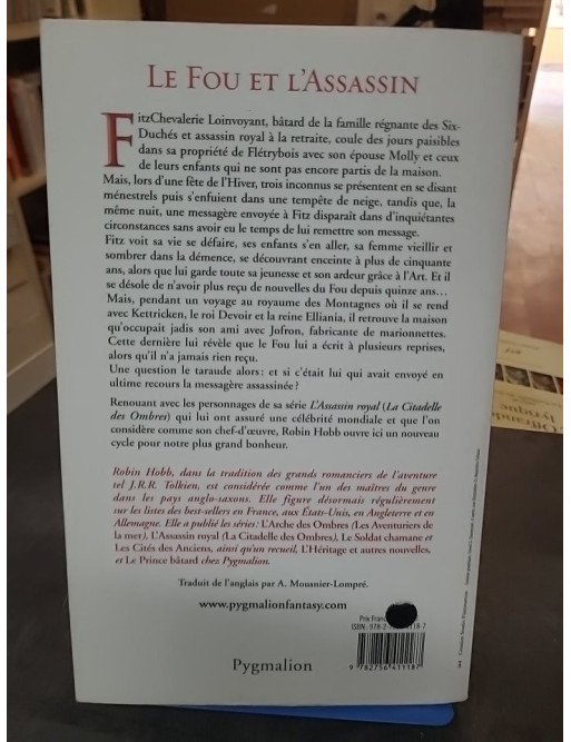 Le Fou Et L'assassin Tome 1 de Robin Hobb